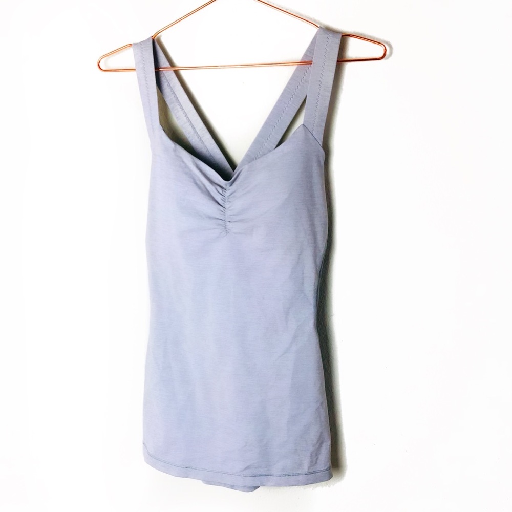NWOT Lululemon Athletica Gray Crossback Tank